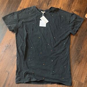 Oversized boutique top/dress/tunic with Multicolor Accents